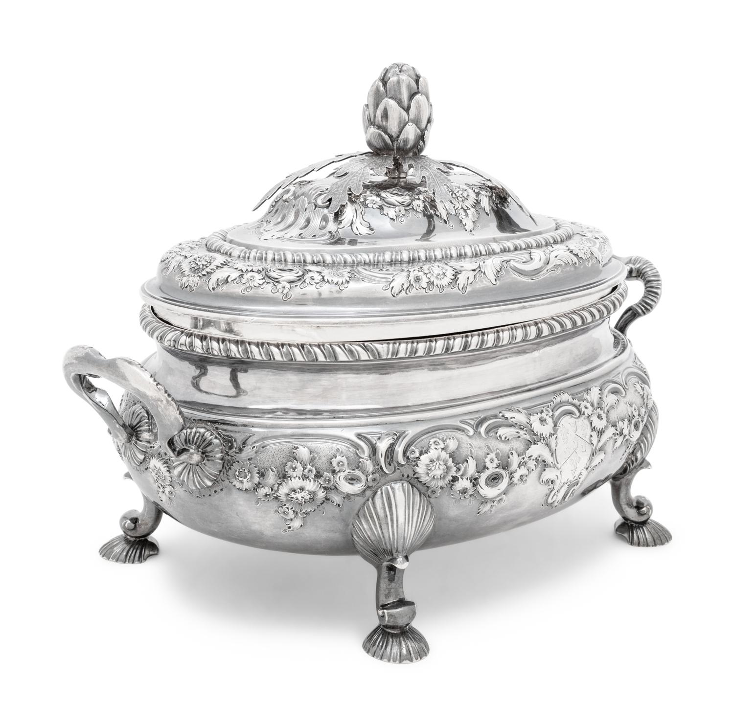 A Georgian Silver Tureen and Cover