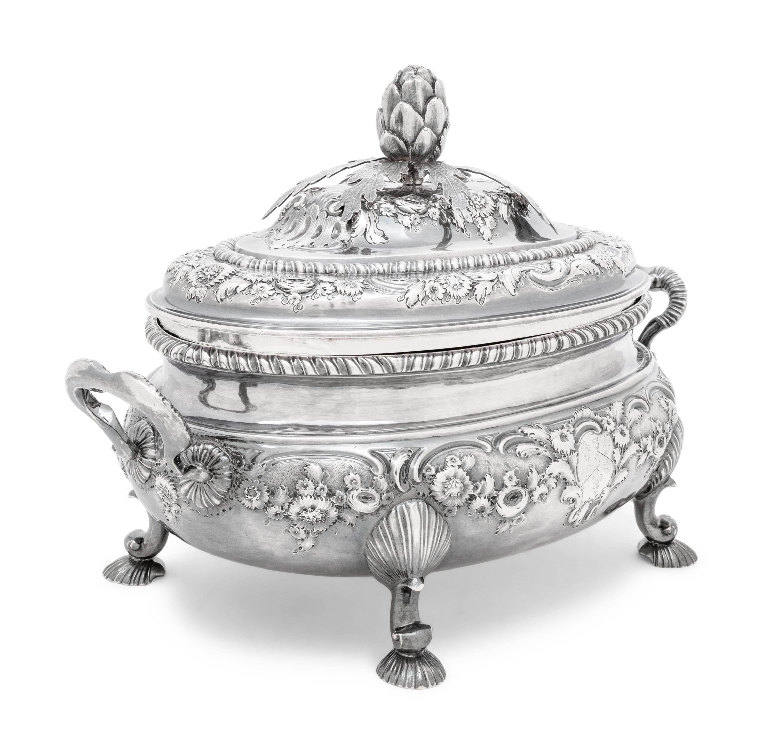 A Georgian Silver Tureen and Cover