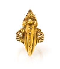 A Yellow Gold Ring, 4.60 dwts.