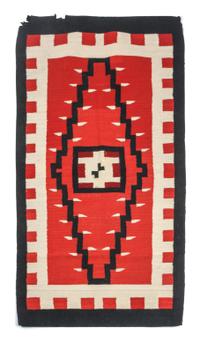 Two Western Reservation Navajo Rugs First: 60 x 31 inches. — SECOND QUARTER 20TH CENTURY