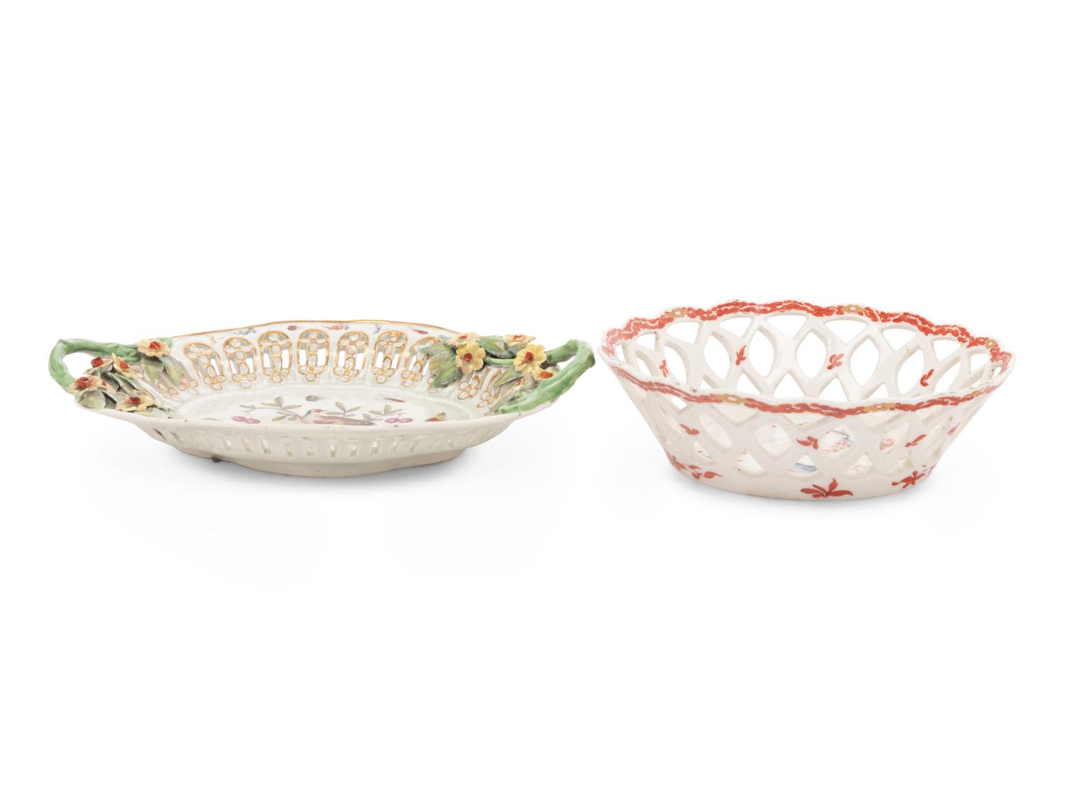 Two English Porcelain Dishes