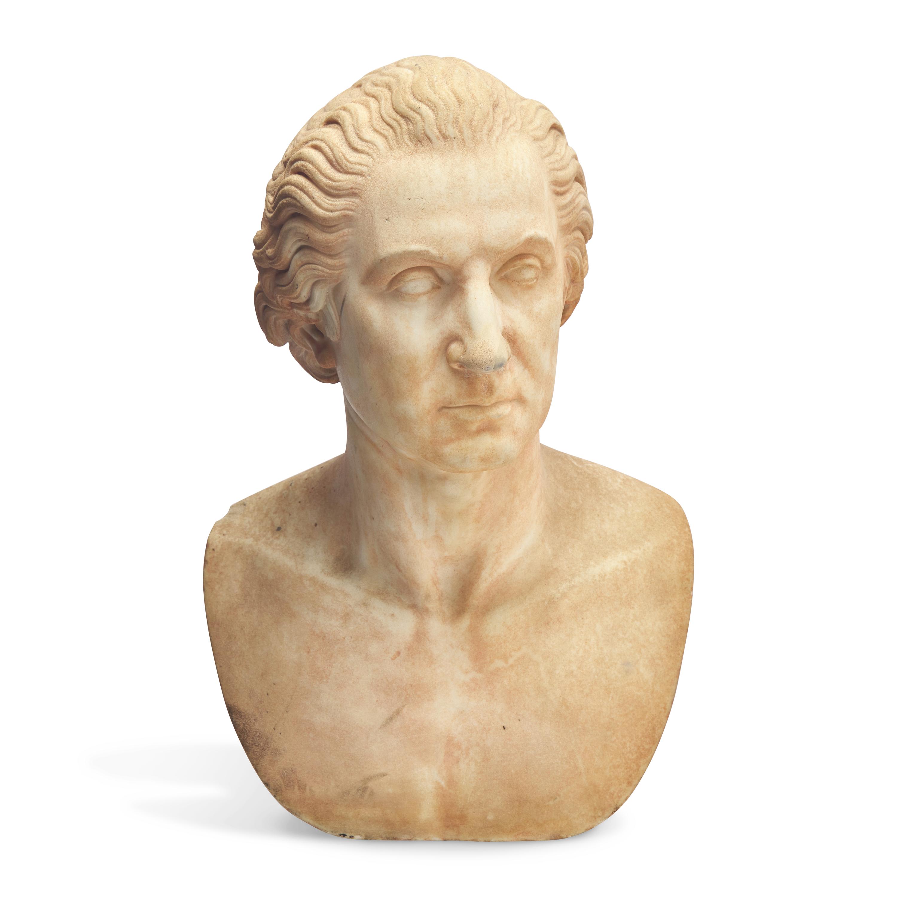 Attributed to Horatio Greenough (1805-1852), A Marble Bust of George Washington (1732-1799)