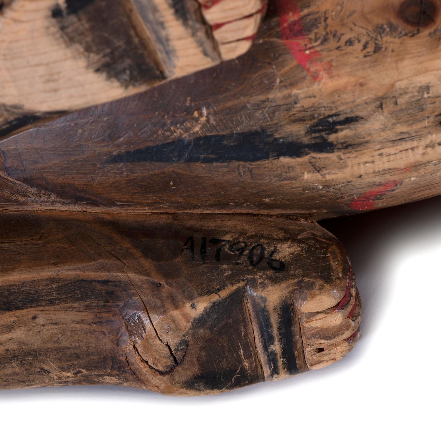 Haida Painted Wood Bear