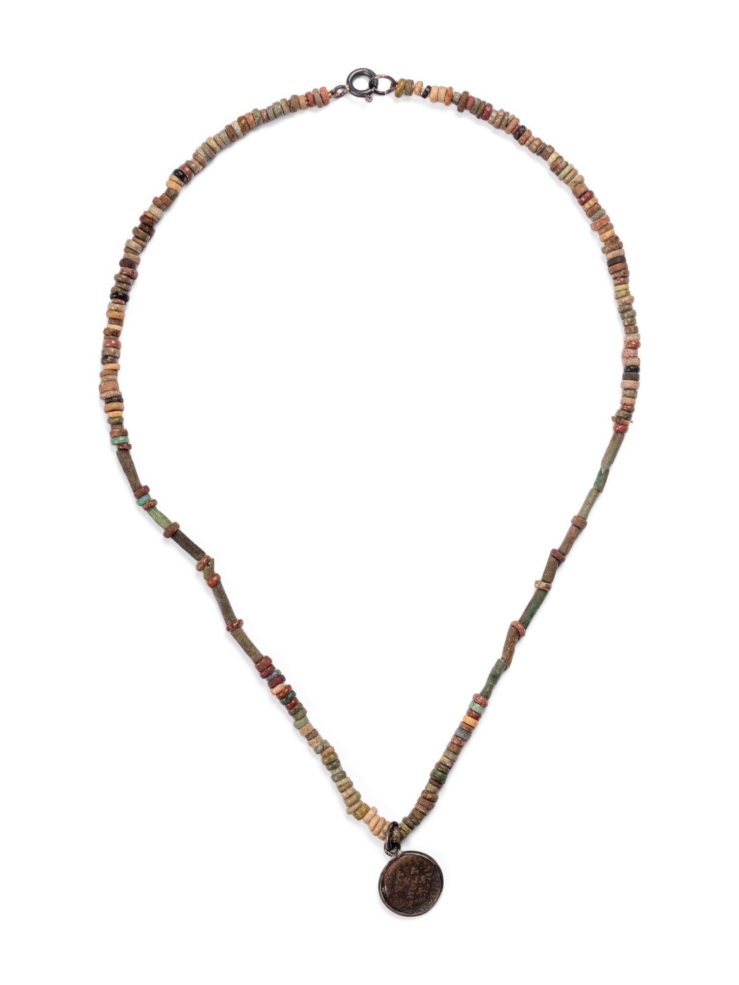 Five Egyptian Bead and Faience Necklaces