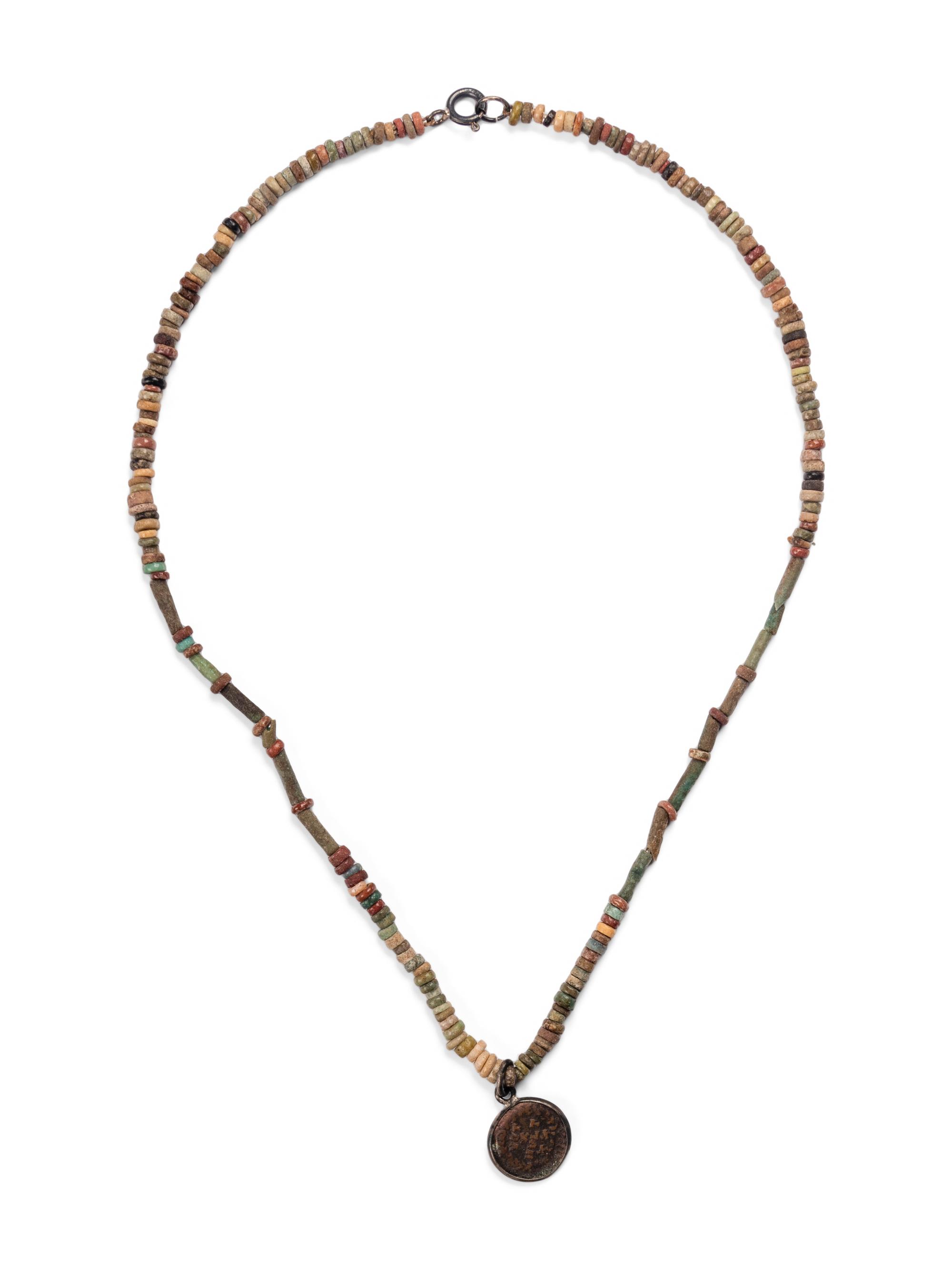 Five Egyptian Bead and Faience Necklaces