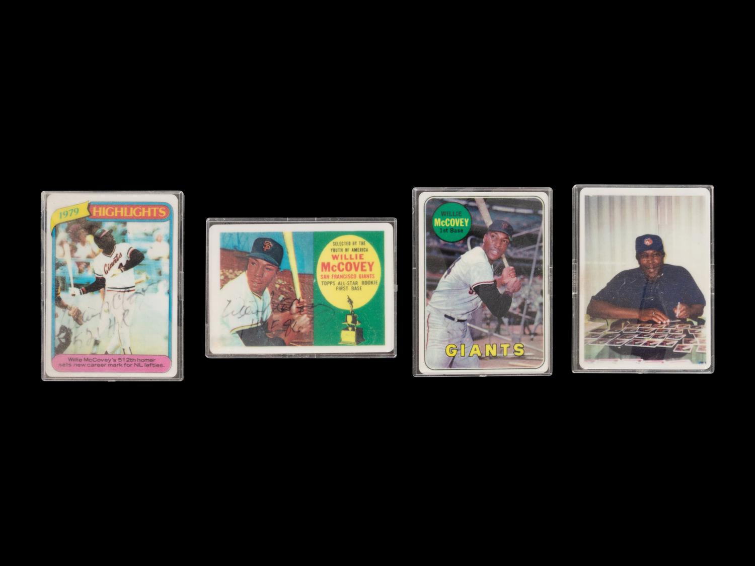 A Willie McCovey Signature Series Set of Signed Autograph Baseball Cards,