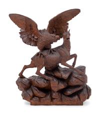 A Black Forest Carved Figural Group Attributed to Johann Georg Schwanthaler (German, 1740-1810)