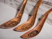 Northwest Coast Painted Wood Spoons