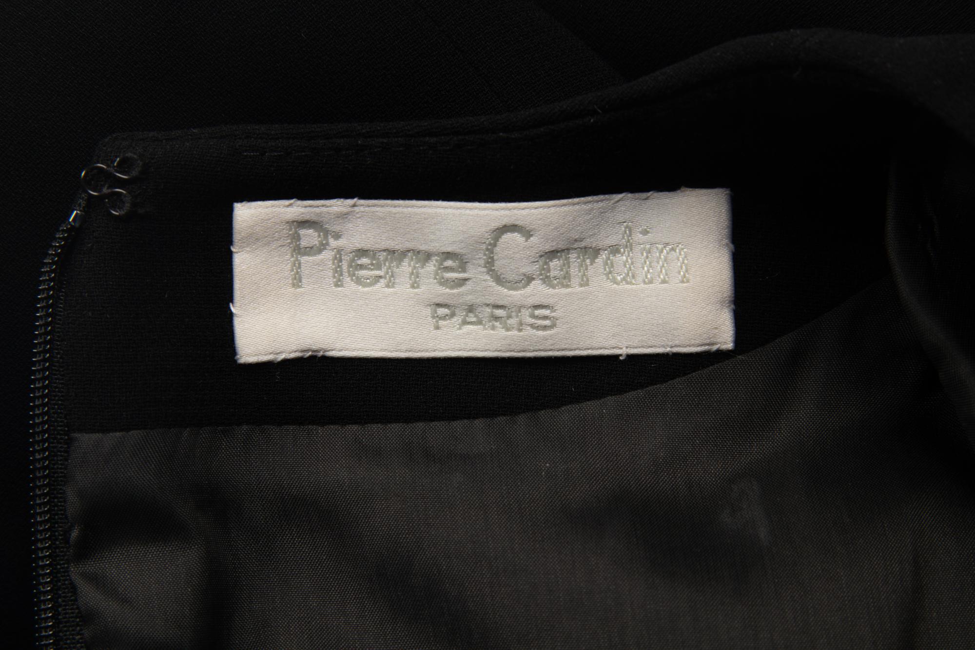 Pierre Cardin Haute Couture Dress With Vinyl Accents