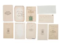 [LINCOLN, Abraham (1809-1865)]. Archive of items related to those attending the deathbed and autopsy of Lincoln.