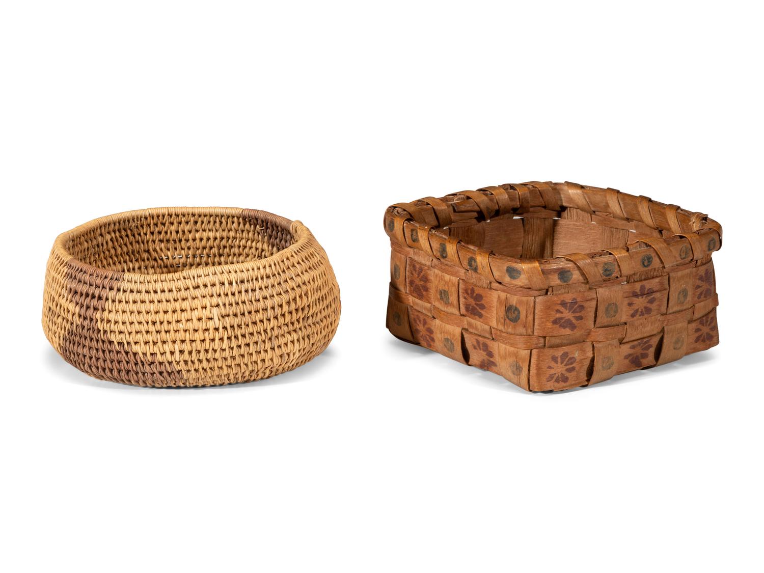 Two Woven Baskets