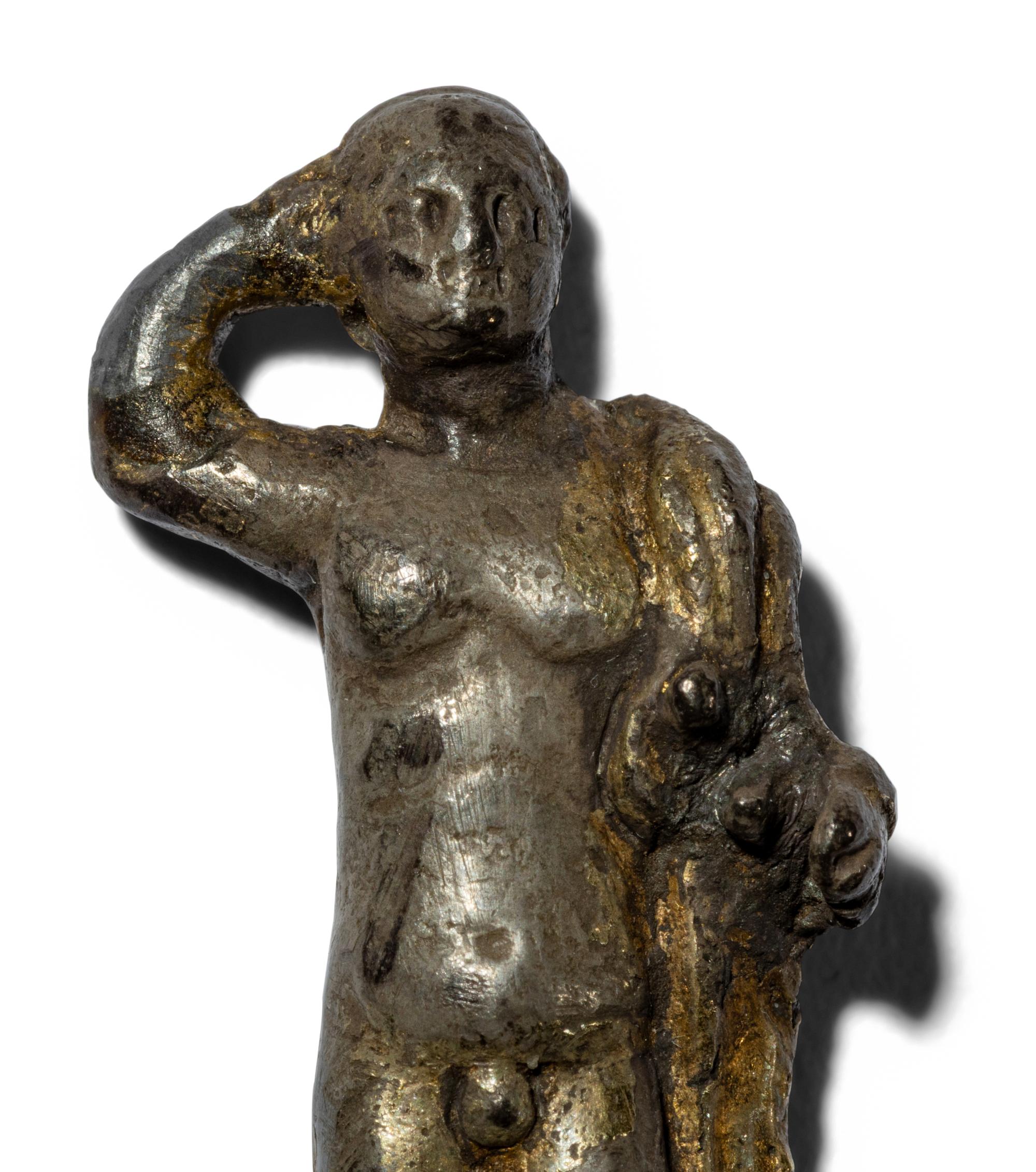 A Roman Gilt-Silver Male Figure