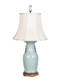 A Chinese Porcelain Vase Mounted as a Lamp