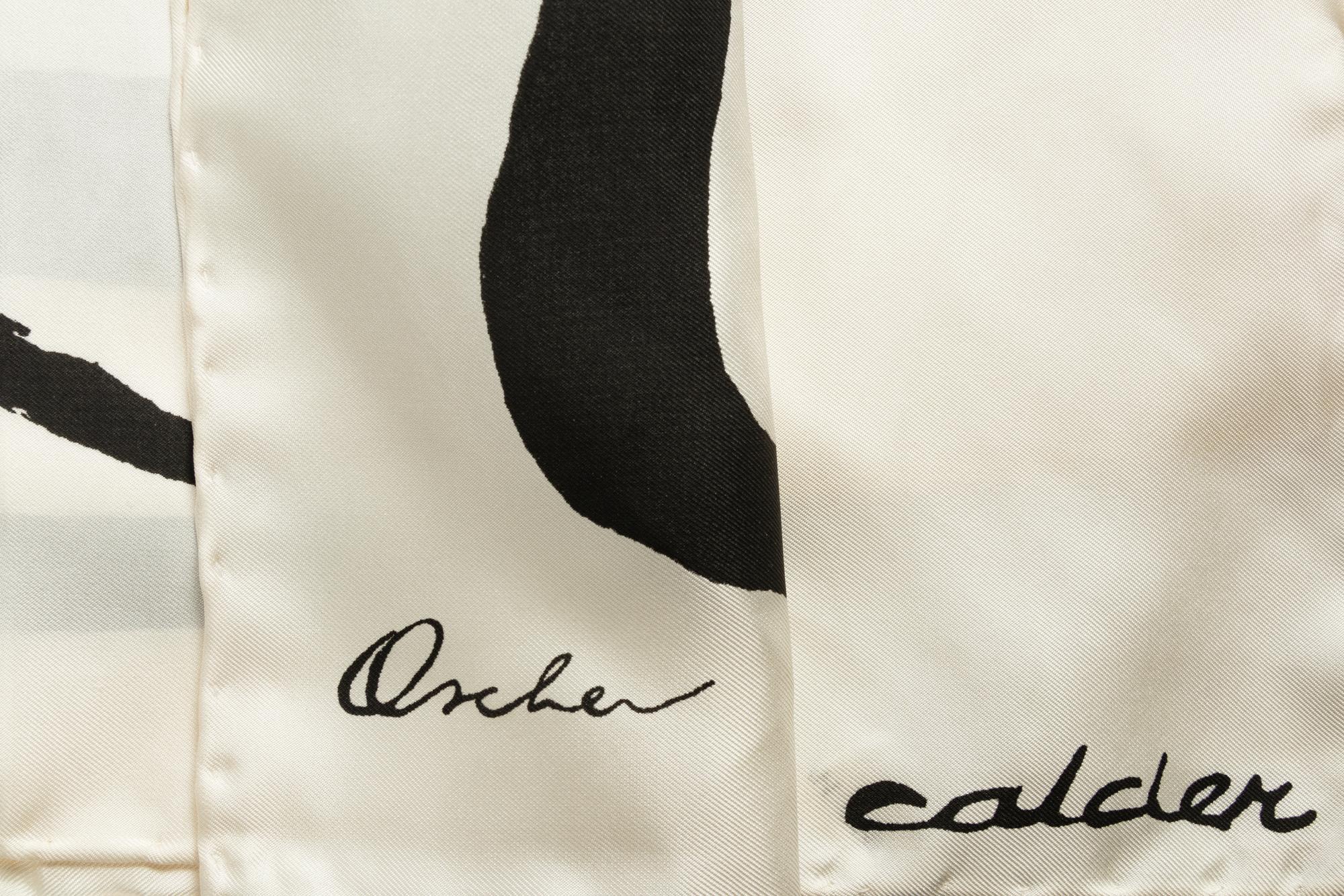 Alexander Calder “La Mer” Printed Silk Scarf for Ascher Ltd.
