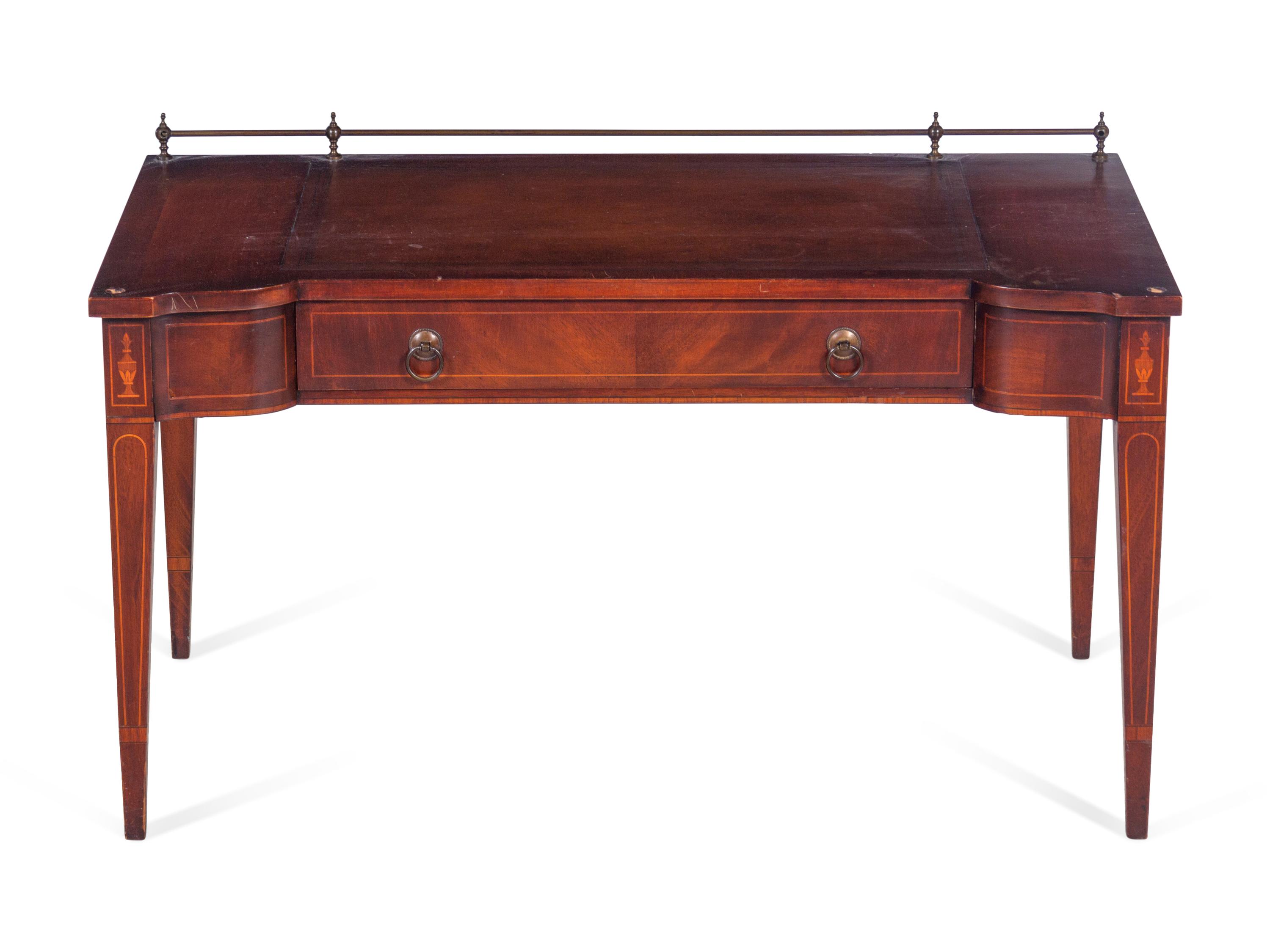 A Diminutive George III Style Mahogany Writing Table