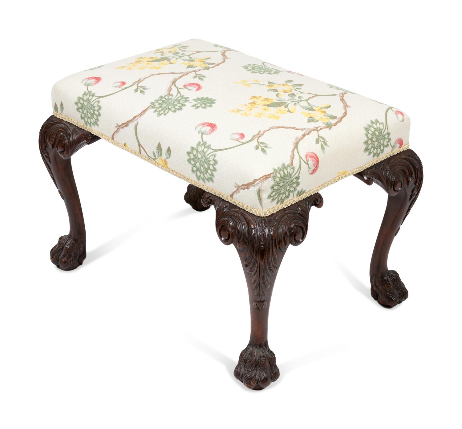 A George II Style Carved Bench