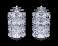 A Pair of Lalique Seville Wall Lights