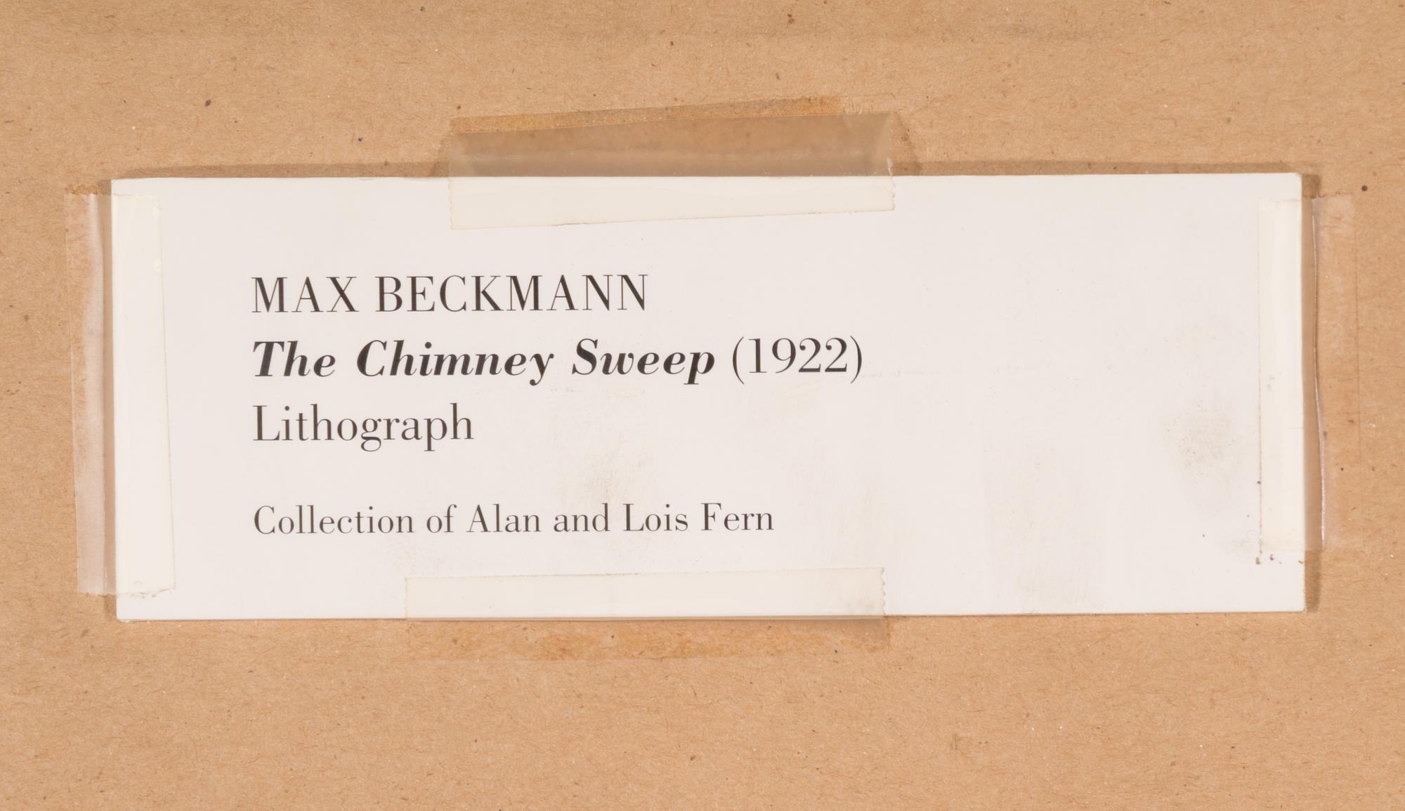Der Schornsteinfeger (from Berliner Reise ), 1922