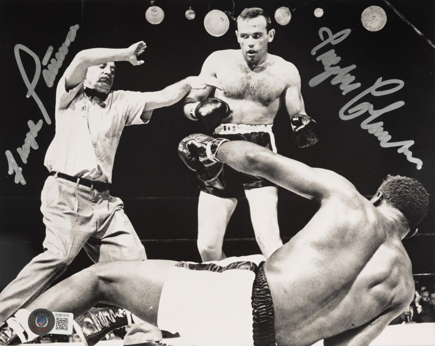 A Group of Signed Autograph Boxing Items (Beckett Authentication Services Holograms)