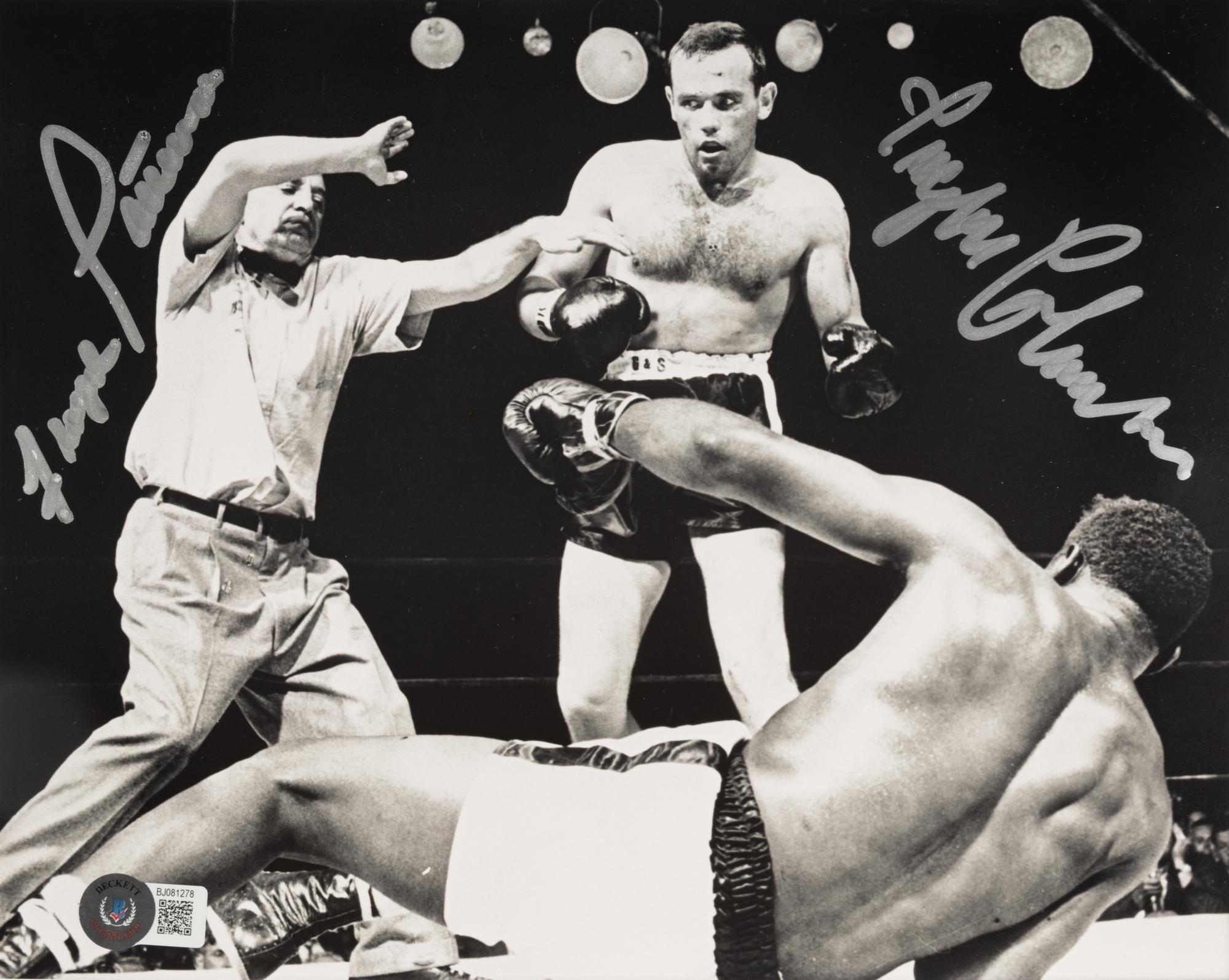 A Group of Signed Autograph Boxing Items (Beckett Authentication Services Holograms)