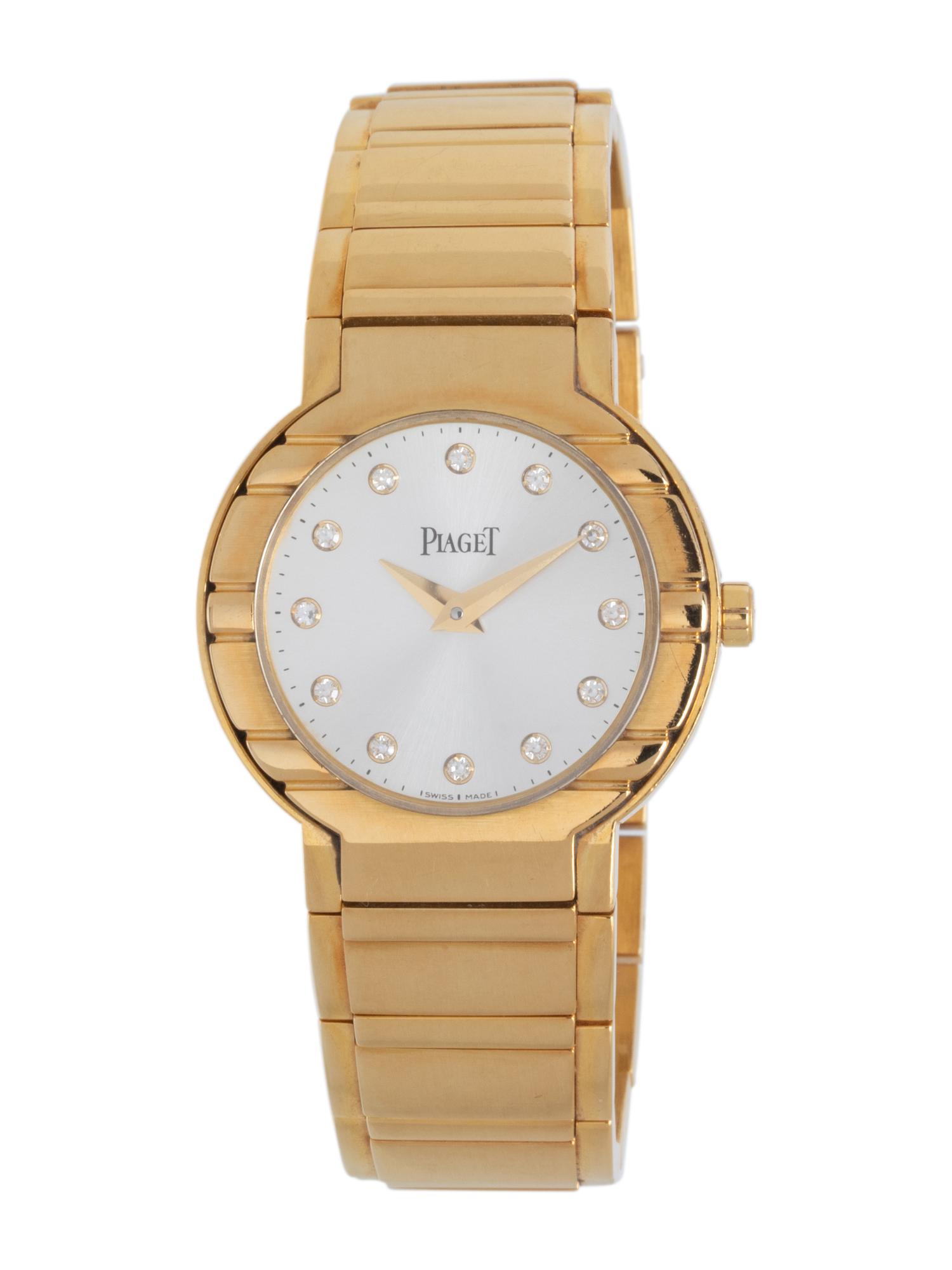PIAGET, 18K YELLOW GOLD AND DIAMOND 'POLO' WATCH