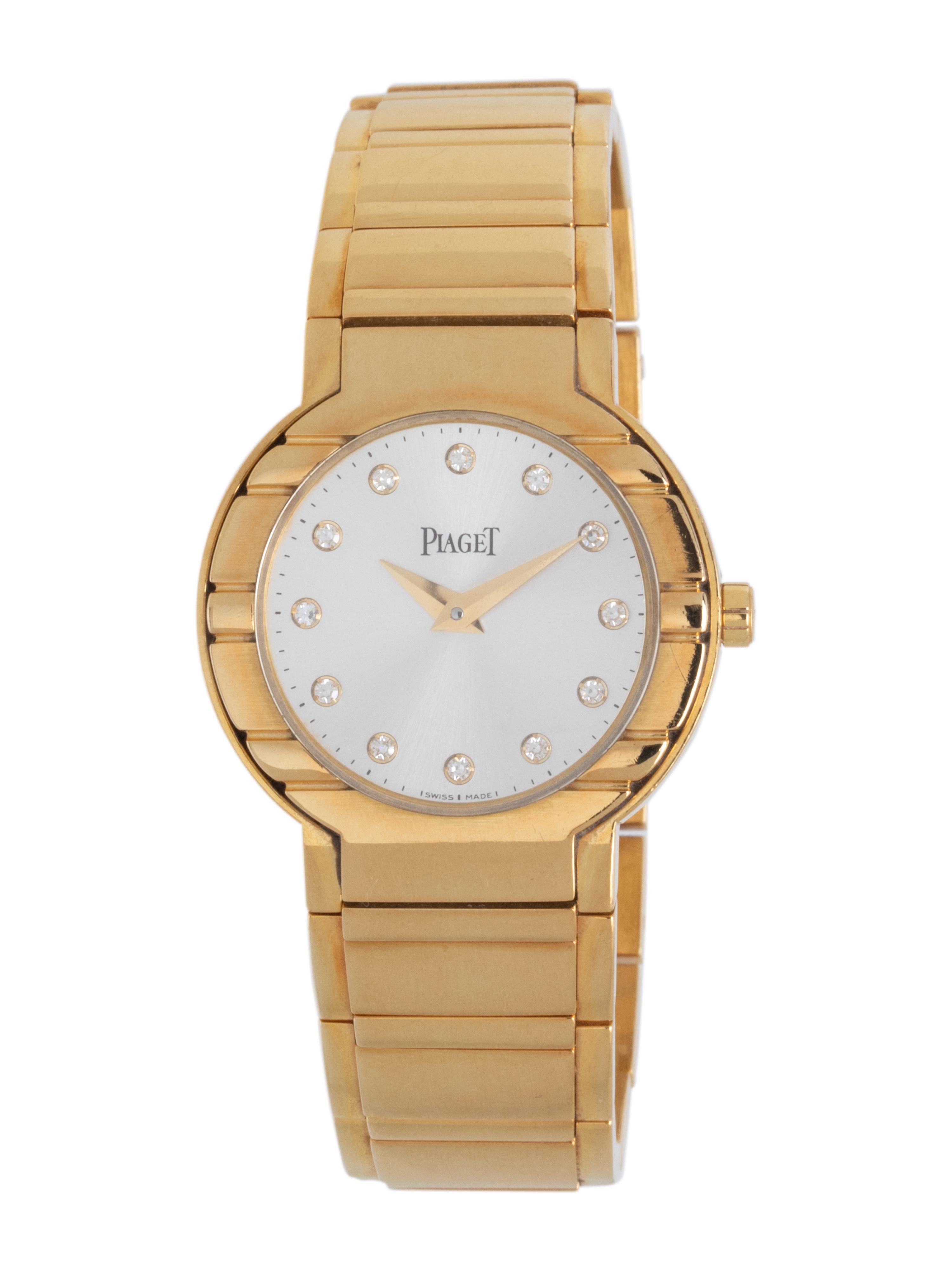 PIAGET, 18K YELLOW GOLD AND DIAMOND 'POLO' WATCH