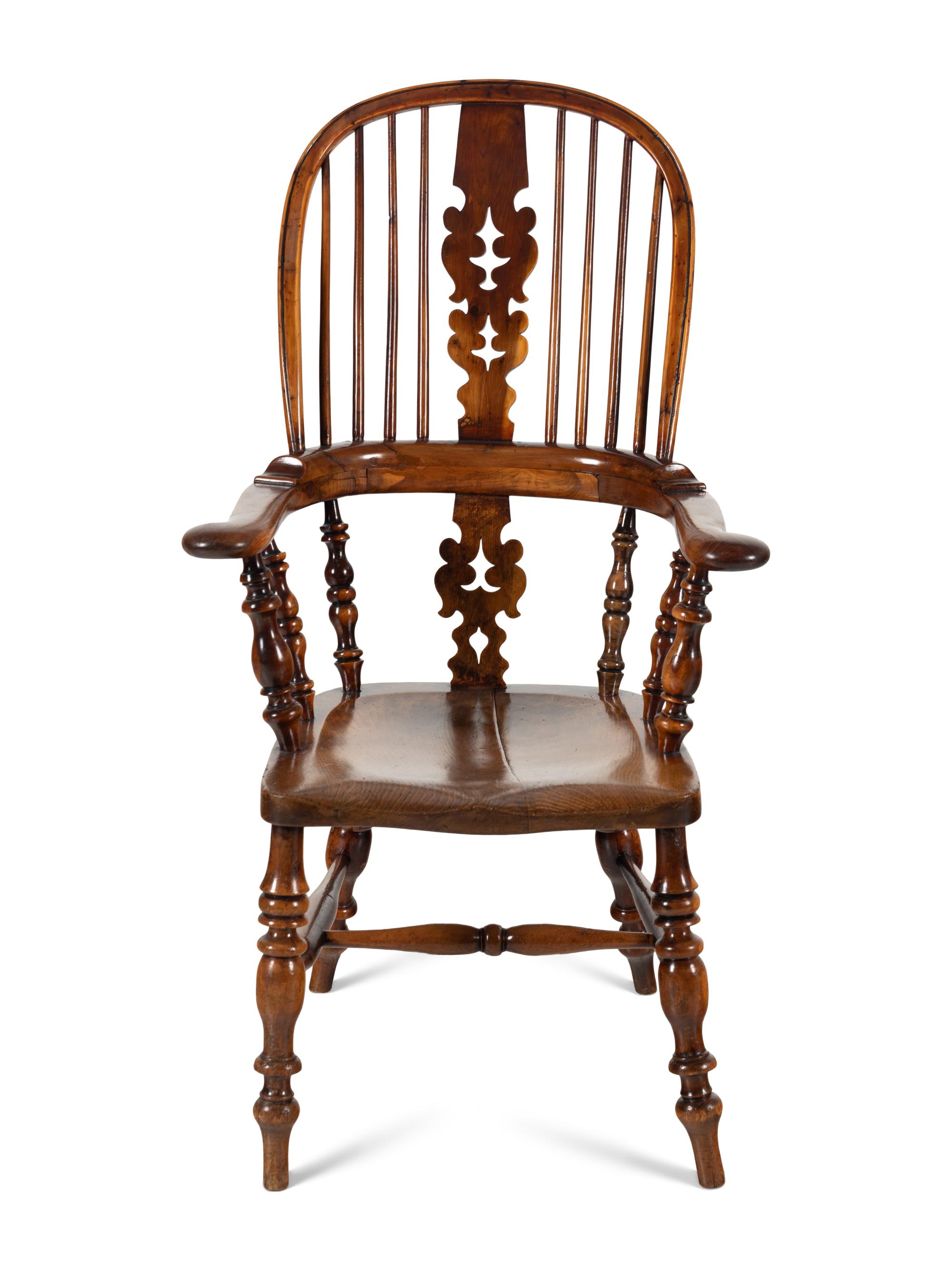 An English Yew Windsor Chair