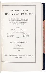 [TRANSITORS]. The Bell System Technical Journal , Vol. 28, Nos. 1-4. New York: American Telephone and Telegraph Company, January-October 1949.