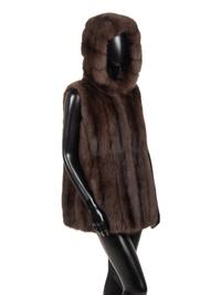 Mink Fur Hooded Vest, Attributed to J. Mendel