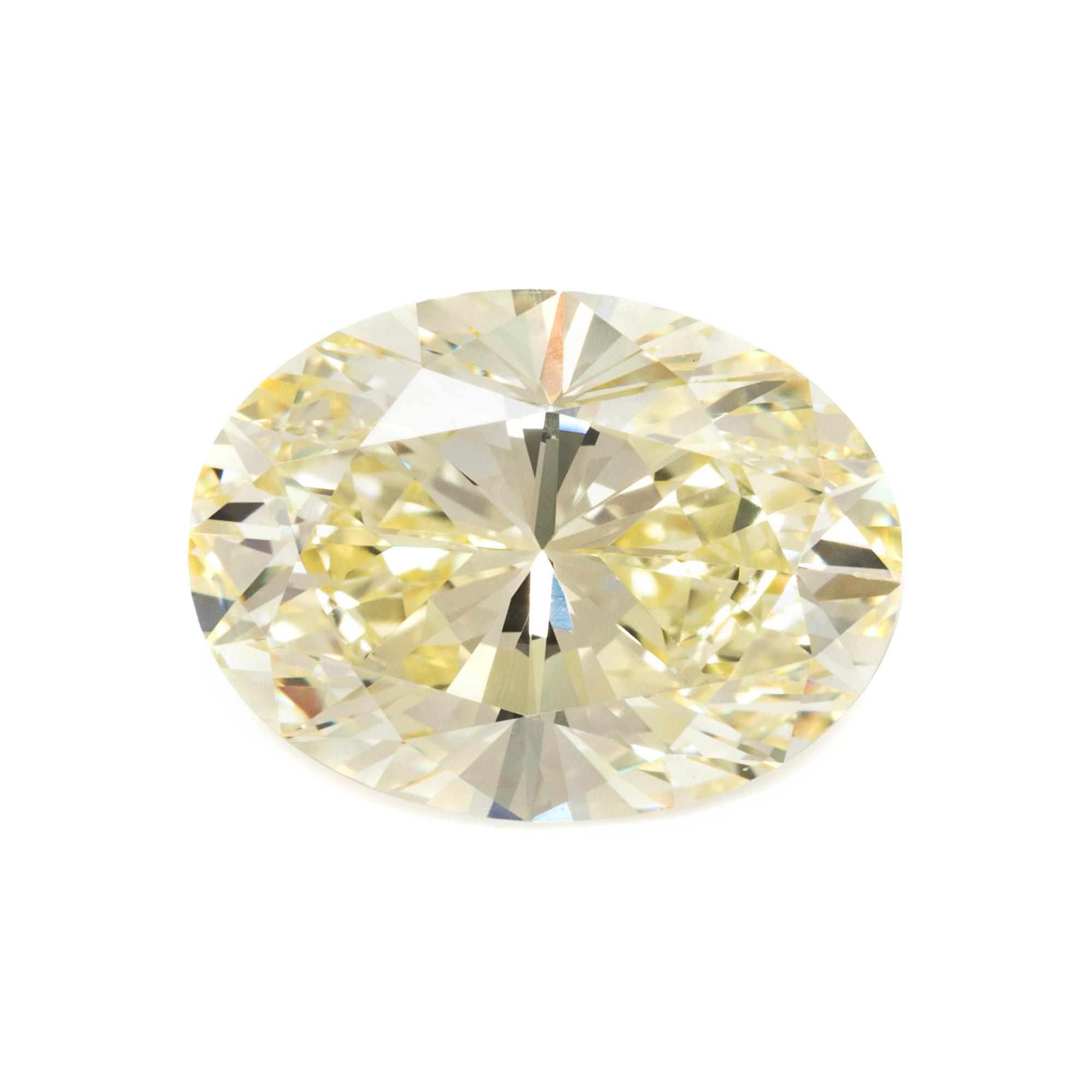A 4.20 Carat Oval Brilliant Cut Diamond,