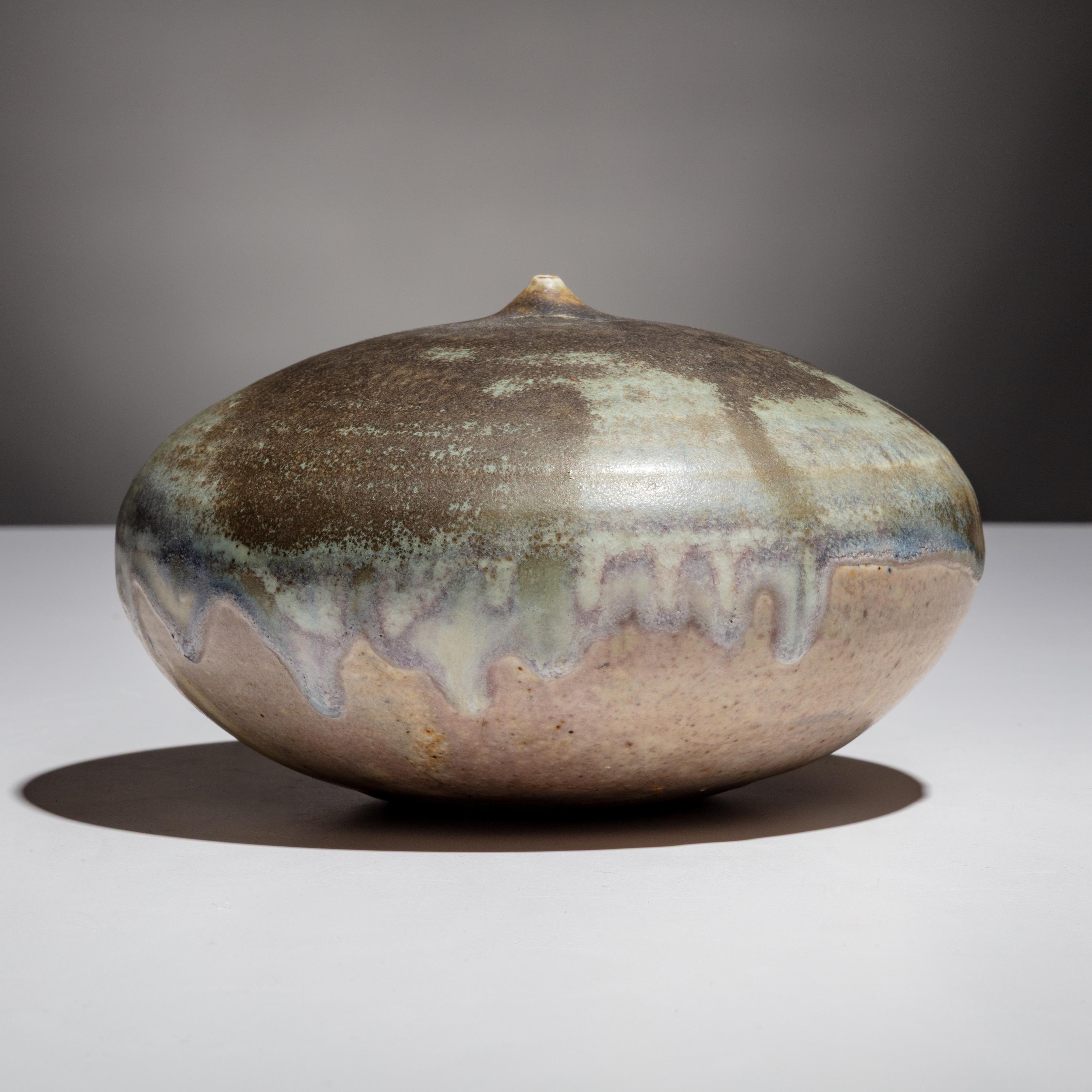Toshiko Takaezu (American, 1922–2011) — Closed Form with Rattle