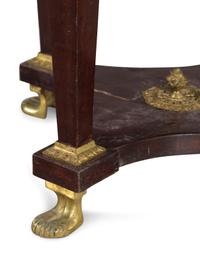 An Empire Style Gilt Metal Mounted Jardinière Stand