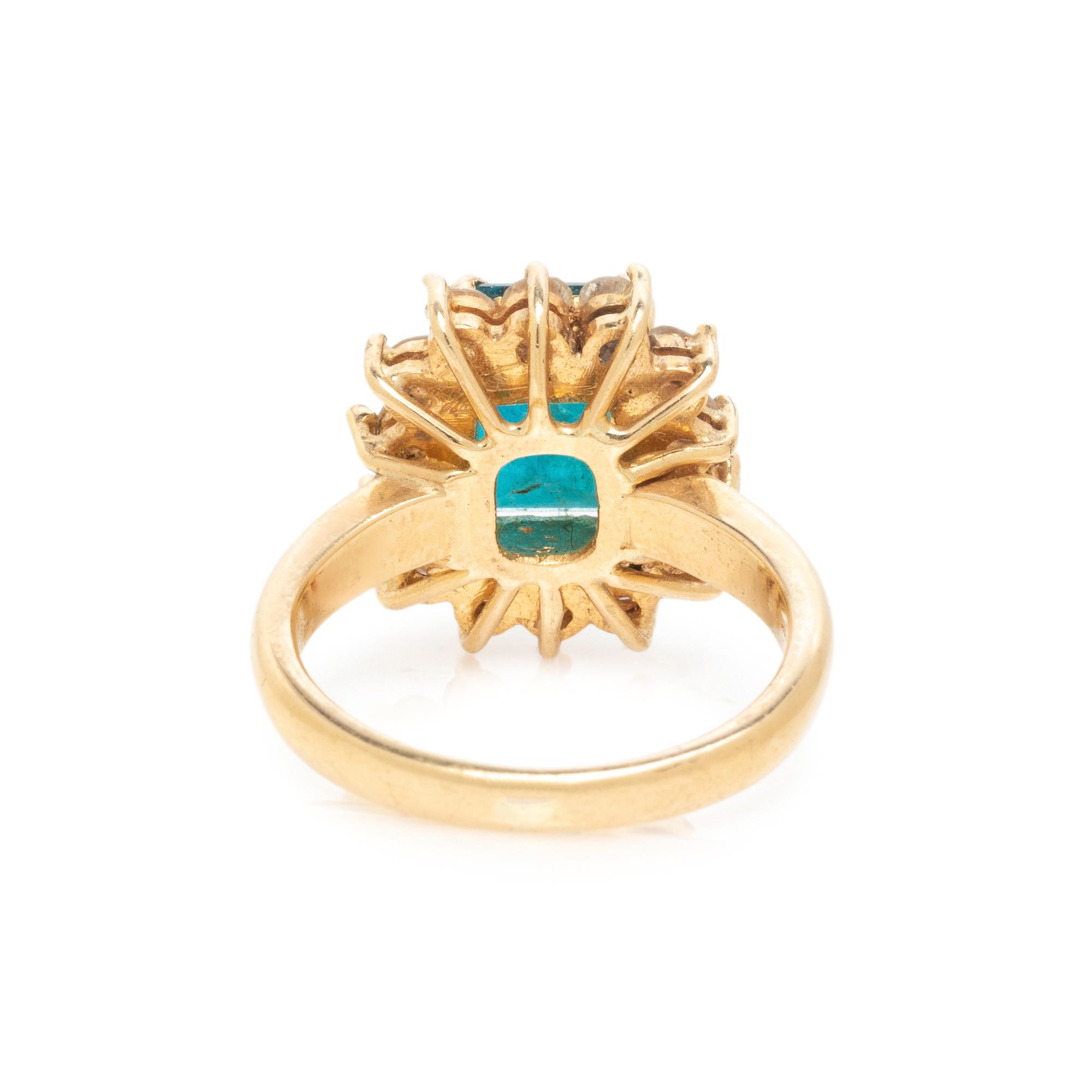 EMERALD AND DIAMOND RING