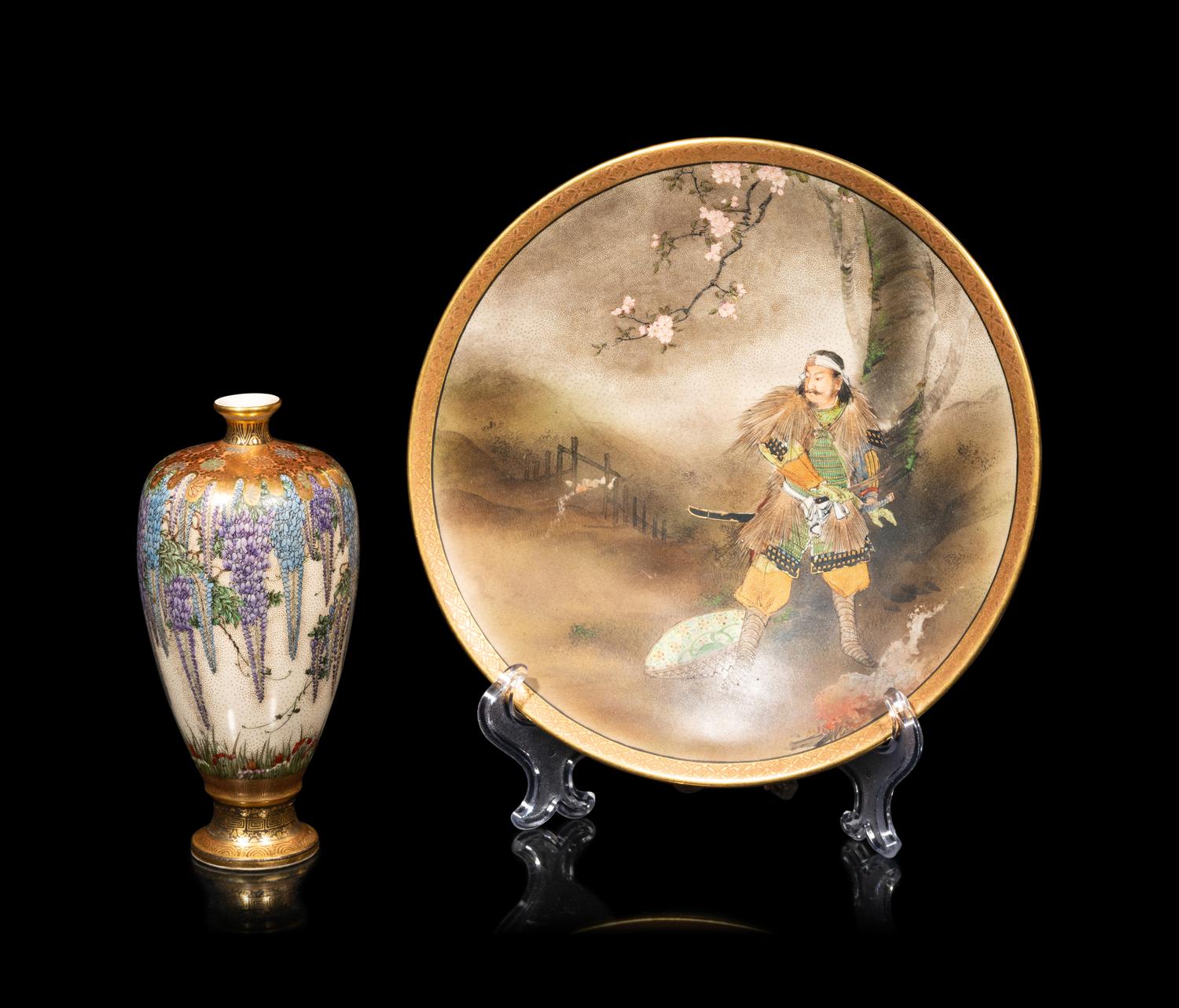 Two Fine Japanese Satsuma Wares