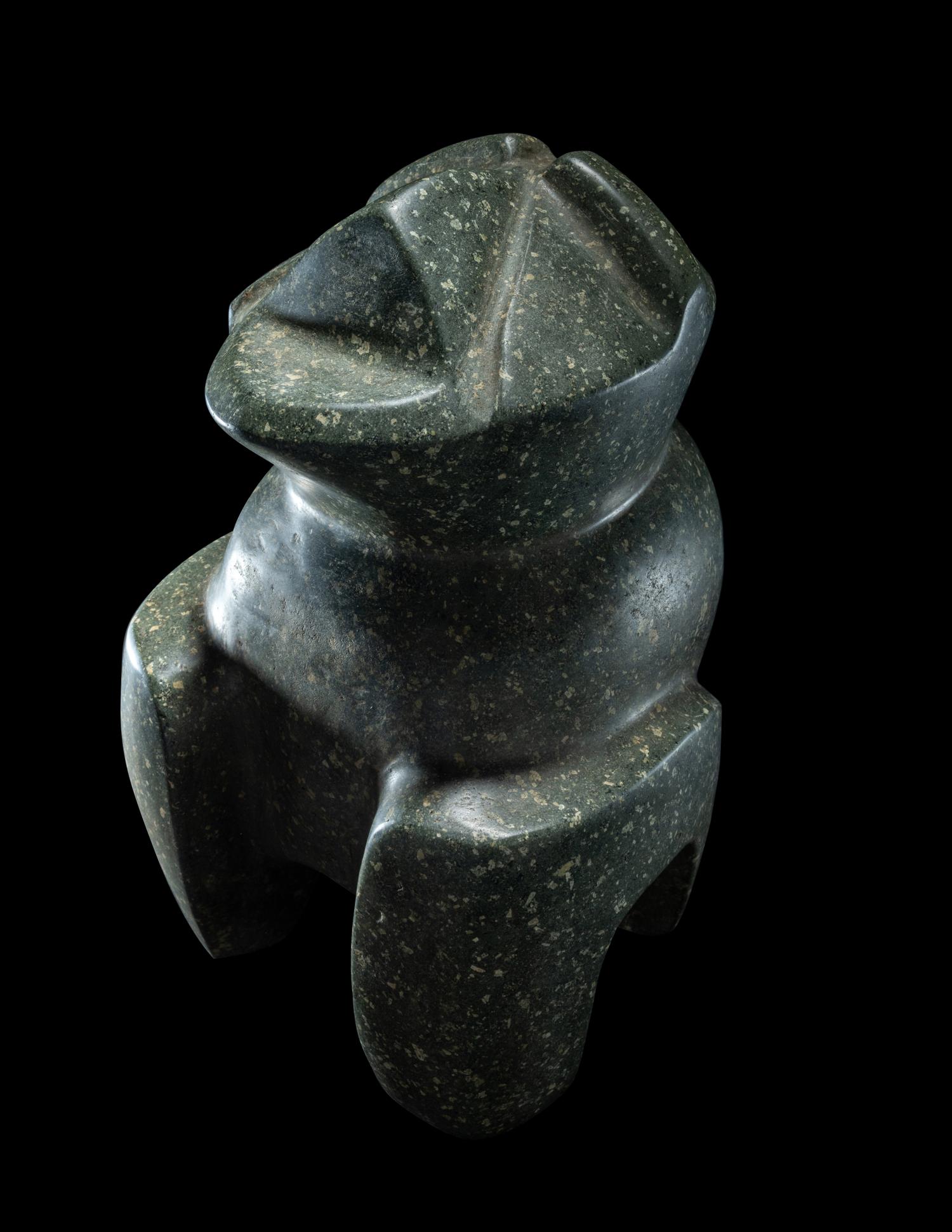 A Mezcala Metadiorite Seated Stargazer