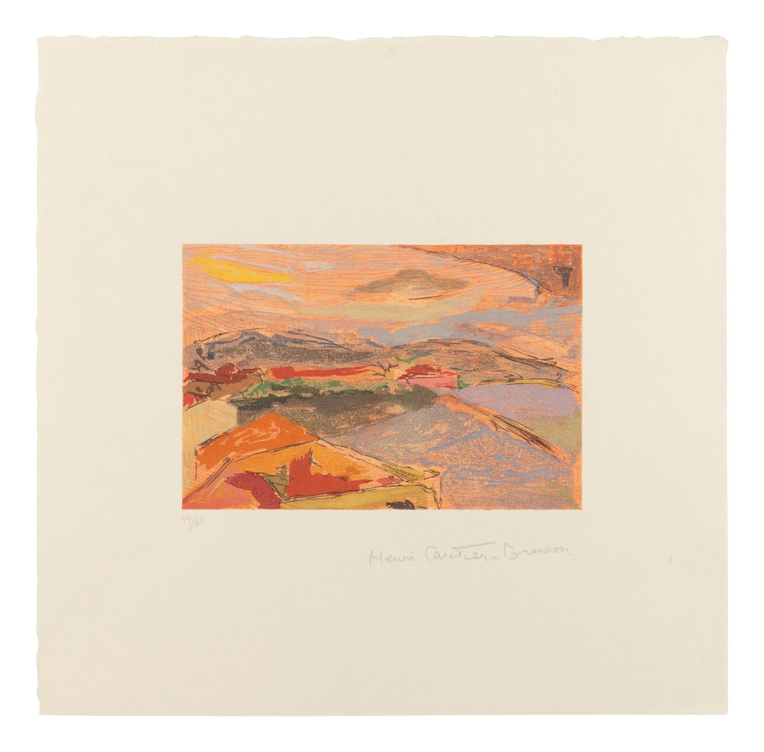 [ARTIST BOOK]. CARTIER-BRESSON, Henri (1908-2004), illustrator. -- RIMBAUD, Arthur (1854-1891). A portfolio for "Vowels." New York: The Limited Editions Club, 1996.