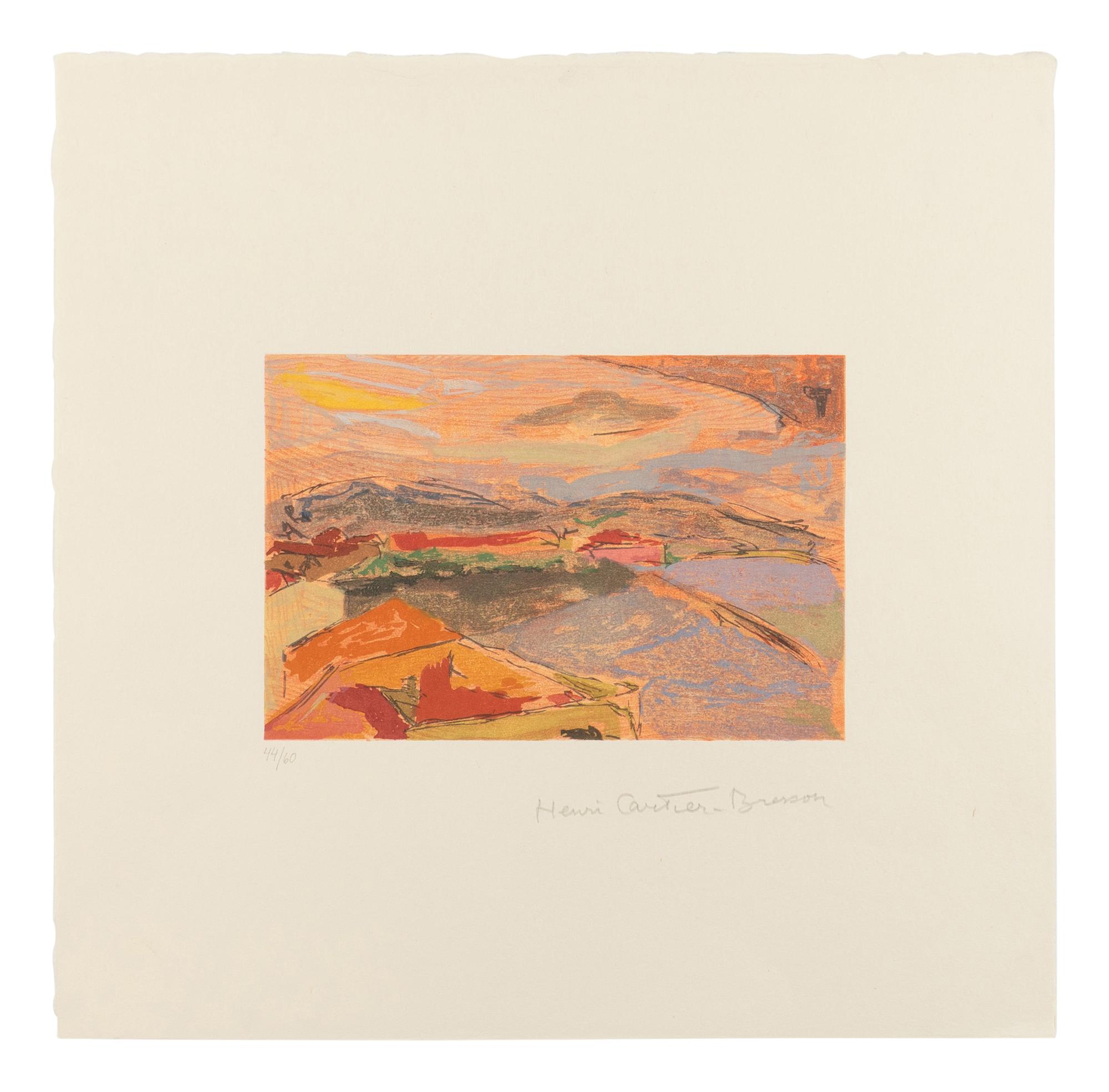 [ARTIST BOOK]. CARTIER-BRESSON, Henri (1908-2004), illustrator. -- RIMBAUD, Arthur (1854-1891). A portfolio for "Vowels." New York: The Limited Editions Club, 1996.