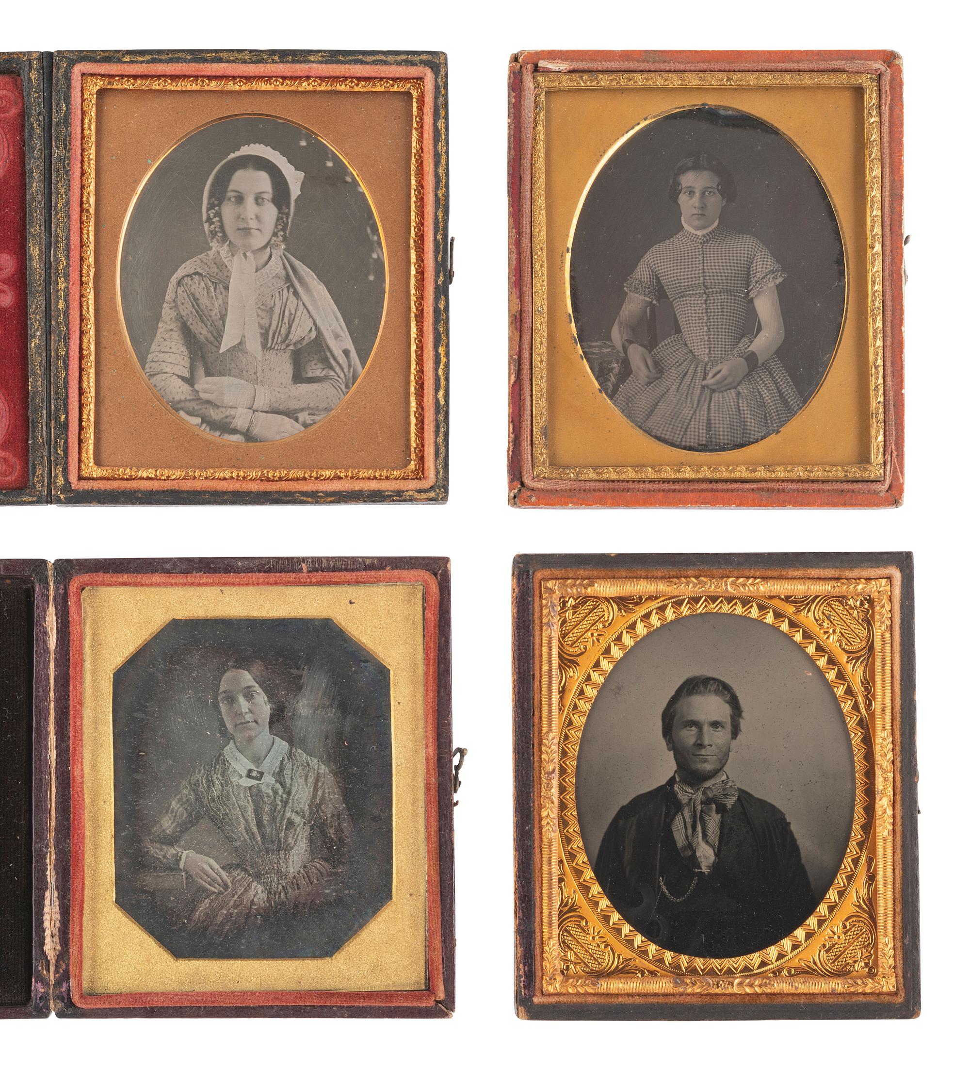 [EARLY PHOTOGRAPHY]. 37 assorted cased images.