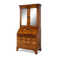 A George II Walnut Secretary Bookcase