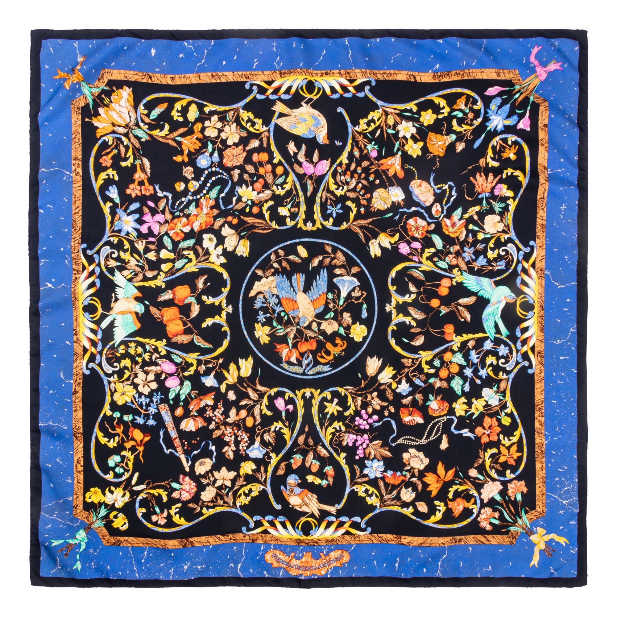 Three Hermès 90cm Scarves