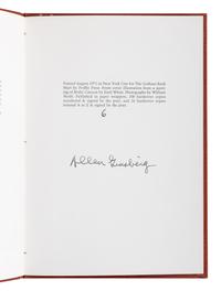 GINSBERG, Allen (1926-1997). A group of 12 works by or about Ginsberg, MANY SIGNED OR INSCRIBED, comprising: