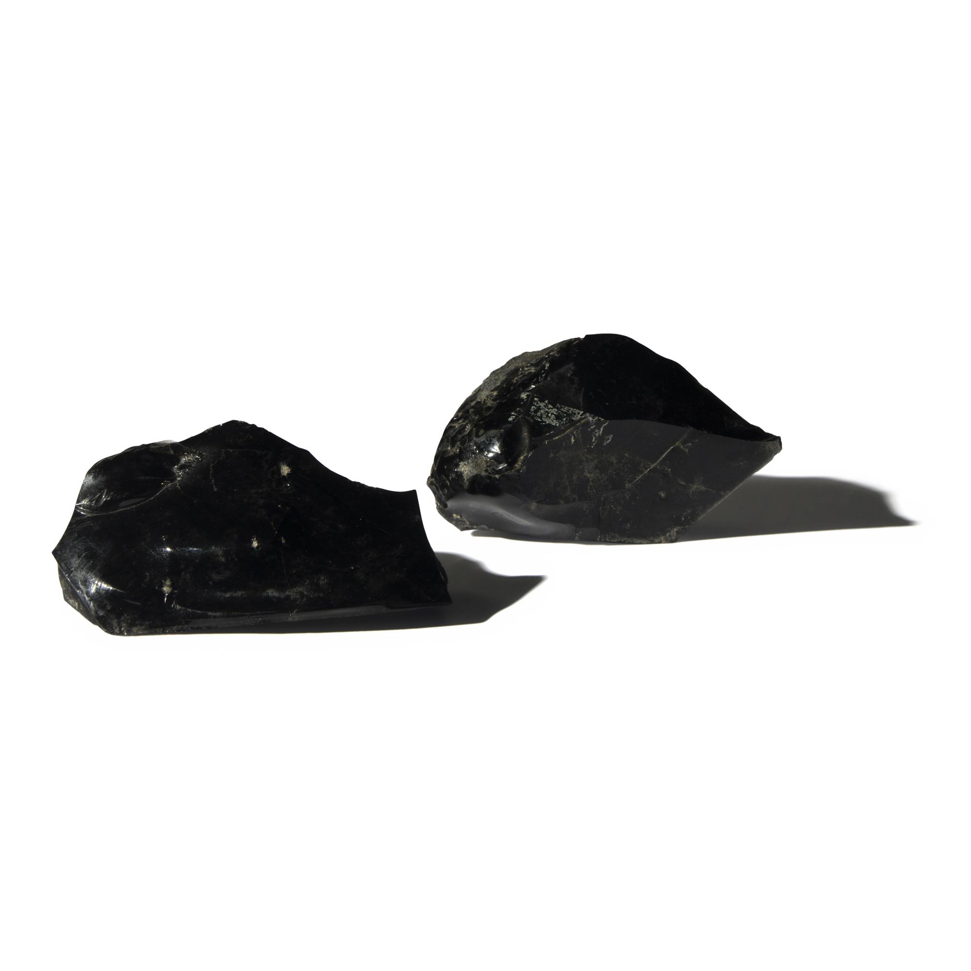 Two Pre-Columbian Obsidian Cores