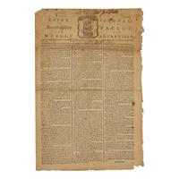 [American Revolution] A Fine Patriot Newspaper with a Paul Revere Masthead, Printing the Final Sections of the 1776 American Articles of War, Passed by Congress on September 20, 1776