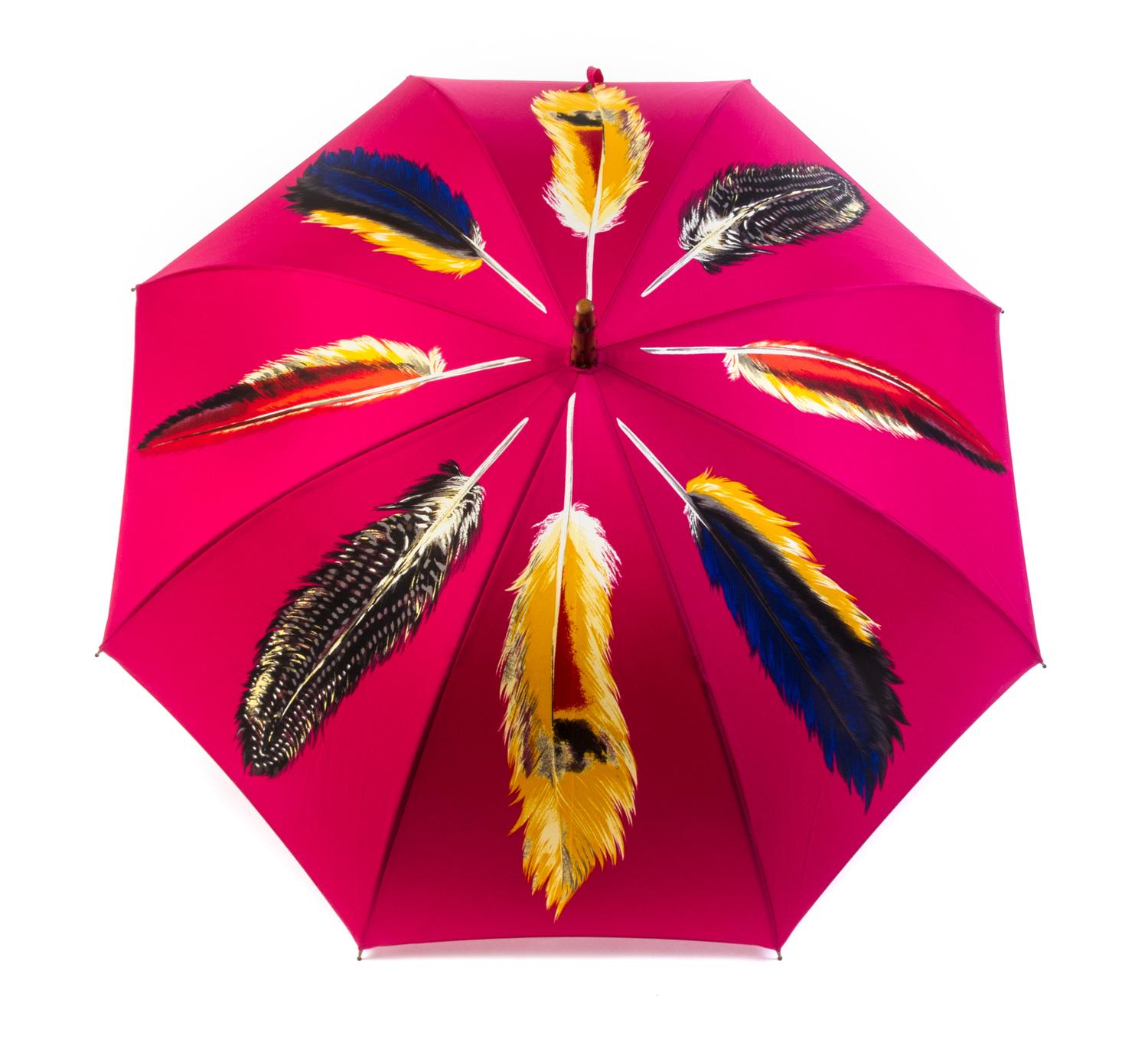 A Vivienne Westwood Feather Print Umbrella,