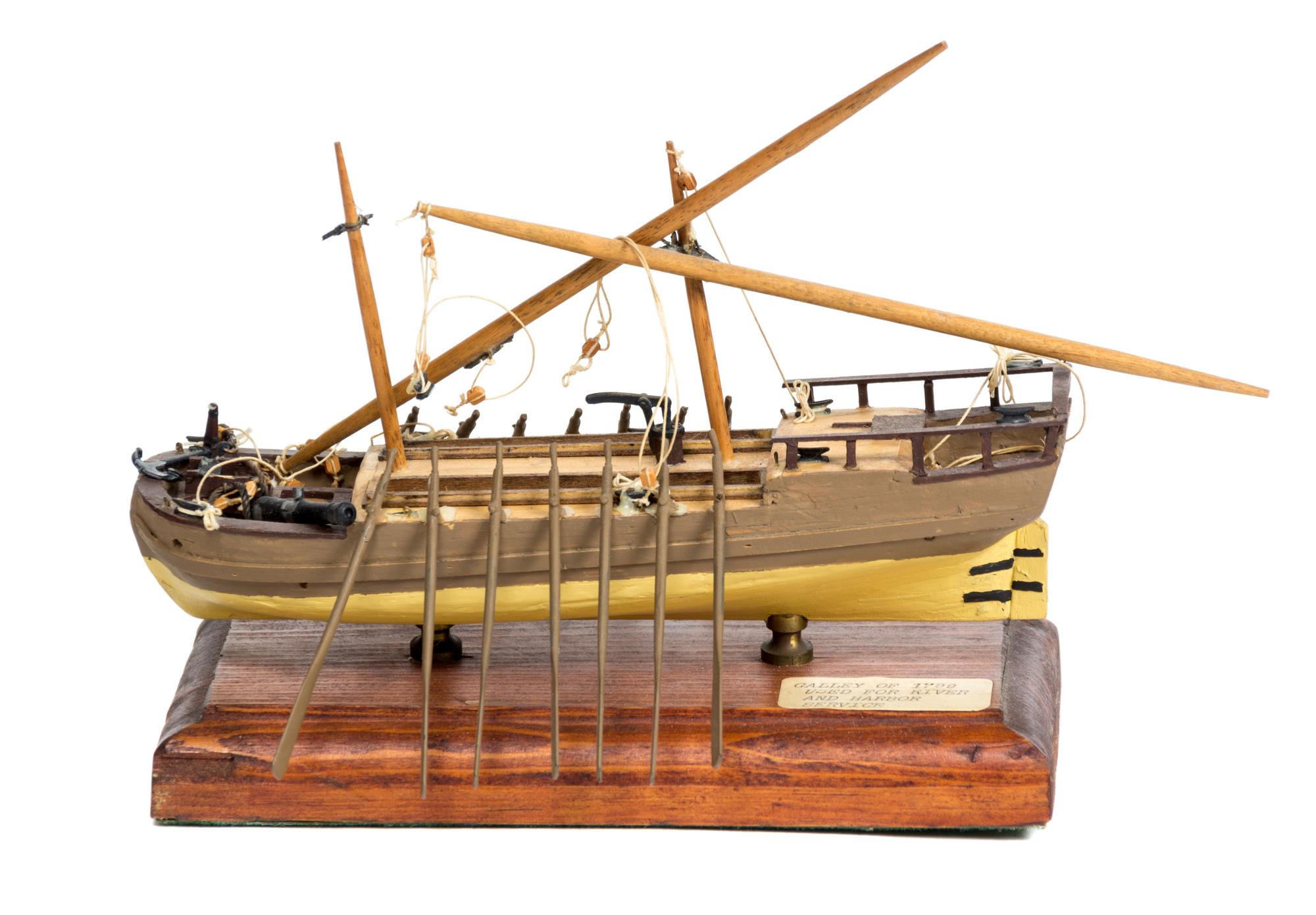 A Galley of 1799 Used for River and Harbor Service and a Fox's Second Design of a Gallery Gunboat Height 9 x width 11 inches.