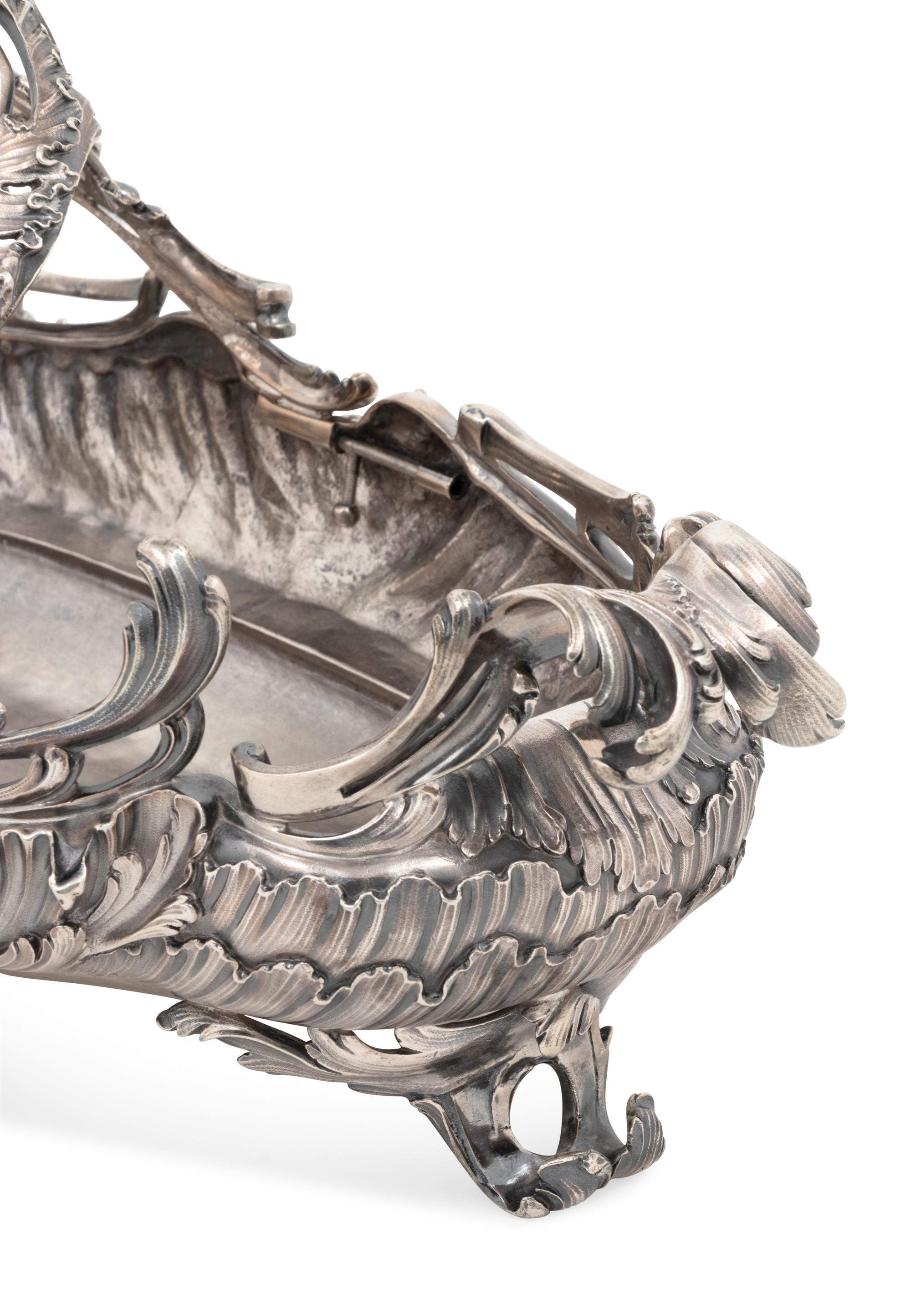 A French Silver Centerpiece Basket