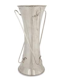 A Chinese Silver Flower Vase