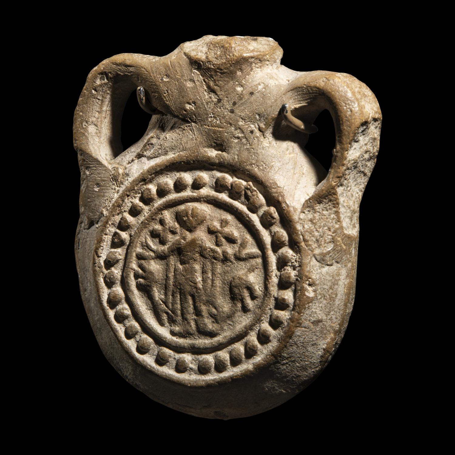 A Coptic Terracotta Ampulla
