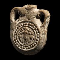 A Coptic Terracotta Ampulla
