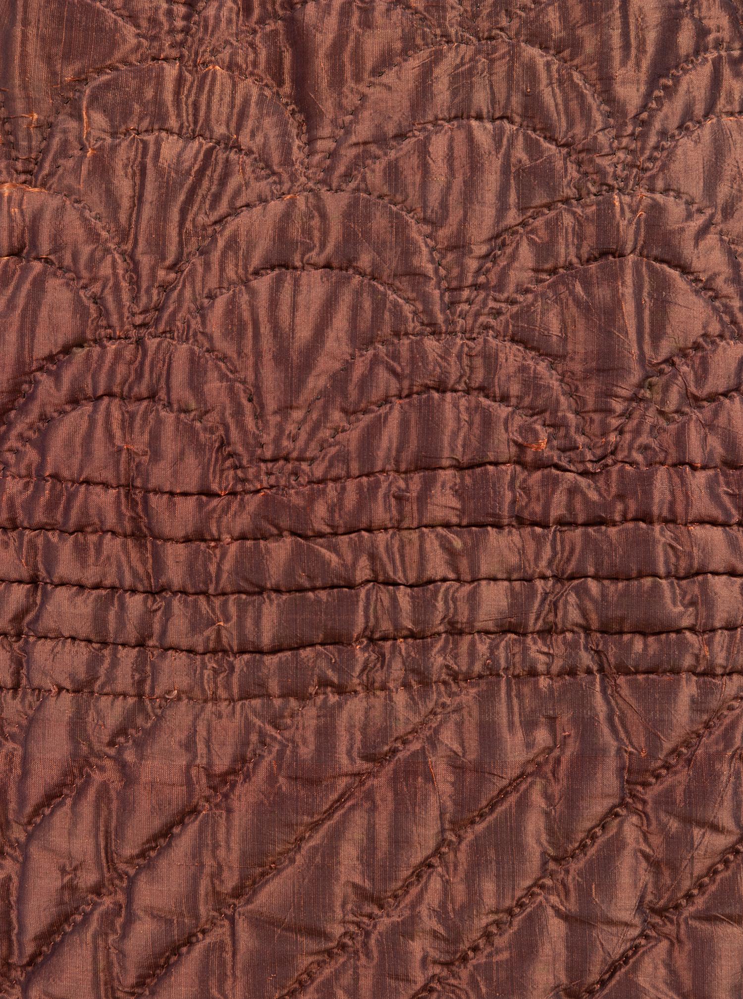 Two Quilted Silk Petticoats, 1840-50s